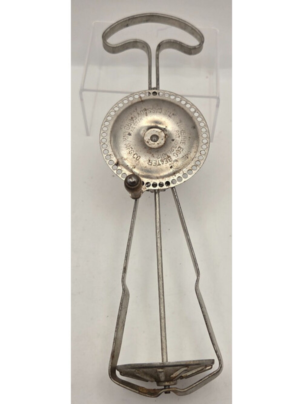 Antique 1912 Turbine Egg Beater Cassady Fairbank Chicago Hand Mixer